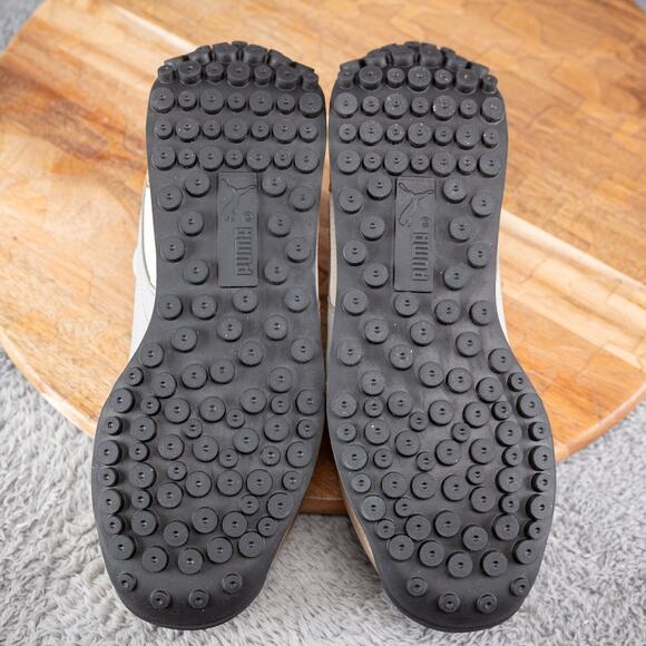 Puma Easy Rider Mixed Metals Metallic Lace Up Womens Size 6 White - Picture 5 of 8